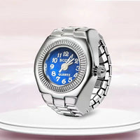 Fashion Quartz Ring Watch - Blue