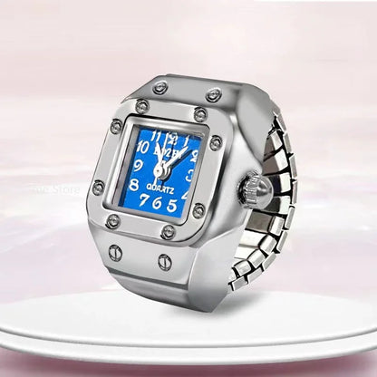 Fashion Quartz Ring Watch - Blue