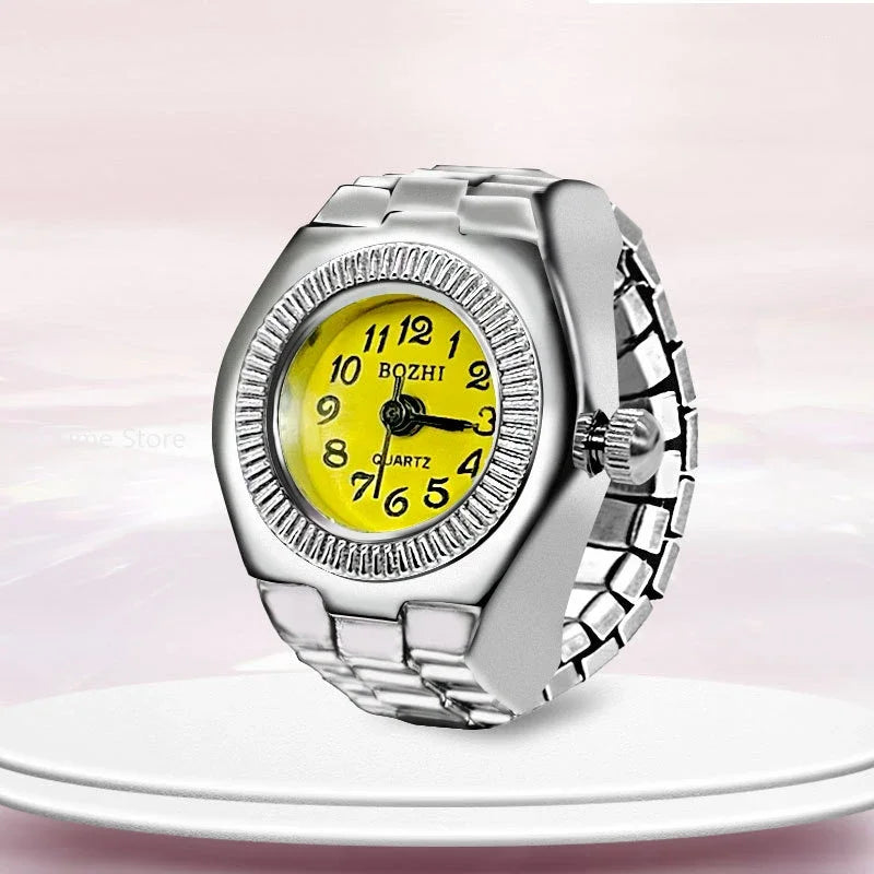 Fashion Quartz Ring Watch - Gold