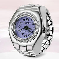 Fashion Quartz Ring Watch - Purple