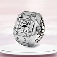 Fashion Quartz Ring Watch - White